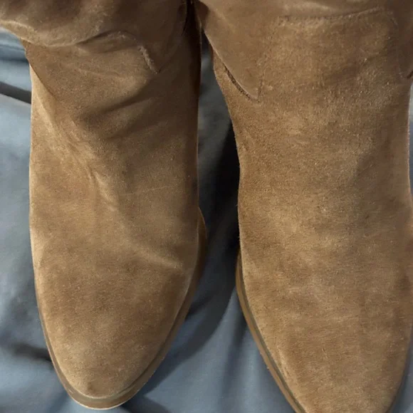 Michael Kors Tan Suede Over the Knee Boots - Picture 13 of 14